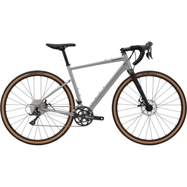 Harmaa Cannondale Topstone 3 gravel-pyörä
