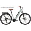 Harmaa/vihreä Cannondale Adventure Neo 2 EQ sähköcitypyörä