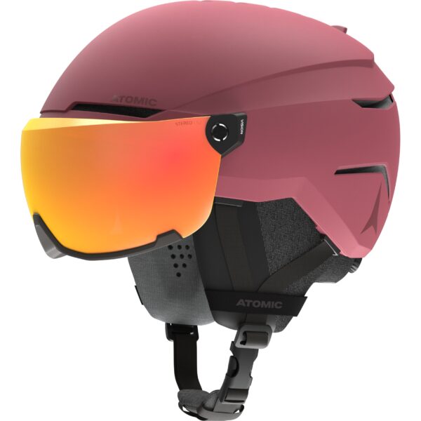 Atomic Savor Visor Stereo laskettelukypärä uusi punainen sävy