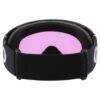 Oakley Flight Deck M Matte Black Prizm Iced Iridium laskettelulasit takaa