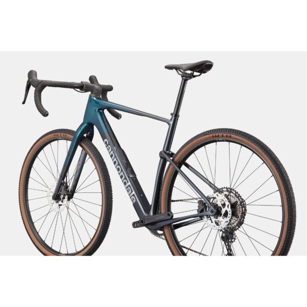 Cannondale Topstone Carbon 3 GRX 1x gravel-pyörä takaviistosta kuvattuna