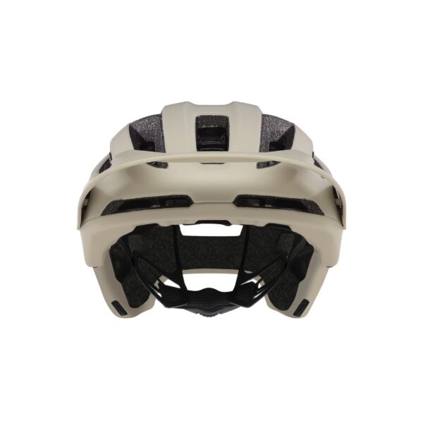Beige/musta Oakley DRT3 MIPS pyöräilykypärä edestä kuvattuna