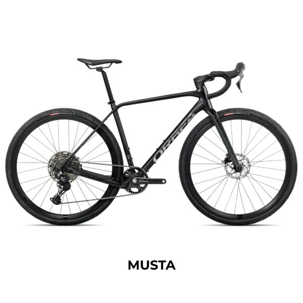 Musta Orbea Terra H45 1X gravel-pyörä