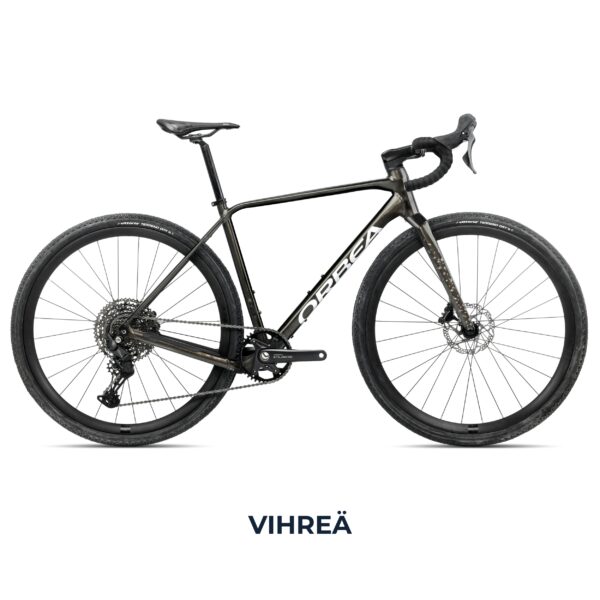 Vihreä Orbea Terra H45 1X gravel-pyörä
