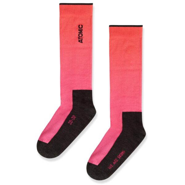 Punaiset Atomic Pro Ski Sock laskettelusukat