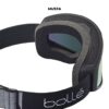 Mustat Bollé Bedrock Plus laskettelulasit takaa kuvattuna