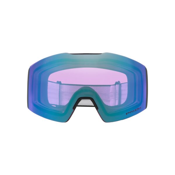 Oakley Fall Line M Matte Black Prizm Snow Iced Iridium laskettelulasit edestä kuvattuna
