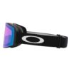 Oakley Fall Line M Matte Black Prizm Snow Iced Iridium laskettelulasit sivusta kuvattuna