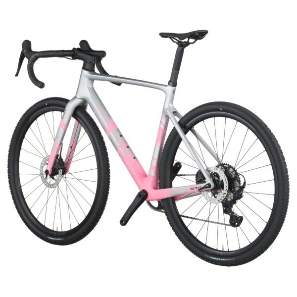 Harmaa/pinkki Scott Addict Gravel 30 gravel-pyörä