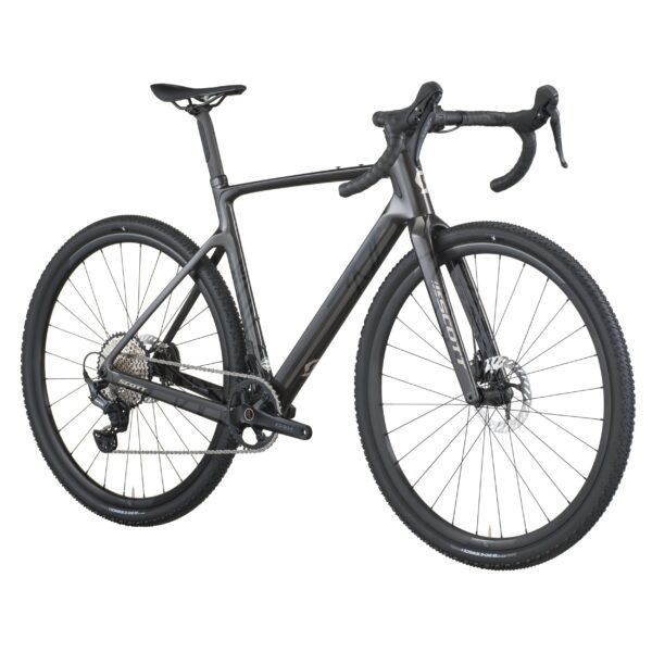 Musta Scott Addict Gravel 30 gravel-pyörä