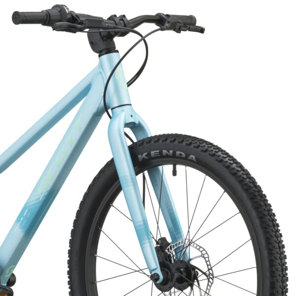 Sininen Scott Scale 400 lasten maastopyörä ohjaamo edestä