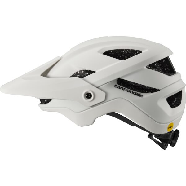 Valkoinen Cannondale Terrus pyöräilykypärä sivusta kuvattuna