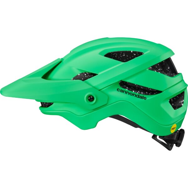 Vihreä Cannondale Terrus pyöräilykypärä sivusta kuvattuna