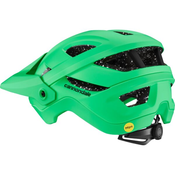 Vihreä Cannondale Terrus pyöräilykypärä takaviistosta kuvattuna