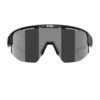 Bliz Matrix Matte Black Smoke Silver Mirror urheilulasit edestä kuvattuna sangat auki