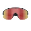 Bliz Matrix Transparent Dark Grey Red urheilulasit edestä kuvattuna sangat kiinni
