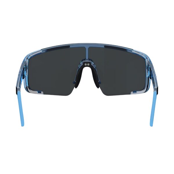 Bliz P003 Transparent Blue Ice Blue urheilulasit sisältä kuvattuna