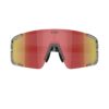 Bliz P003 Transparent Dark Grey Red urheilulasit edestä kuvattuna sangat kiinni