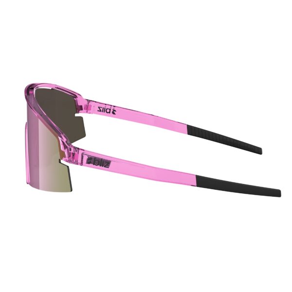 Bliz P006 Transparent Pink Brown Rose urheilulasit sivusta kuvattuna