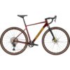 Punainen Cannondale Topstone CAAD 1 GRX 1x gravel-pyörä sivusta kuvattuna
