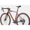 Punainen Cannondale Topstone CAAD 1 GRX 1x gravel-pyörä takaviistosta kuvattuna