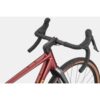 Punaisen Cannondale Topstone CAAD 1 GRX 1x gravel-pyörän ohjaamo