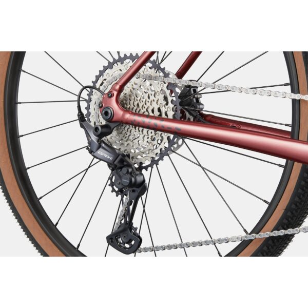 Punaisen Cannondale Topstone CAAD 1 GRX 1x gravel-pyörän rataspakka