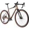 Ruskea Cannondale Topstone CAAD 1 GRX 1x gravel-pyörä etuviistosta kuvattuna