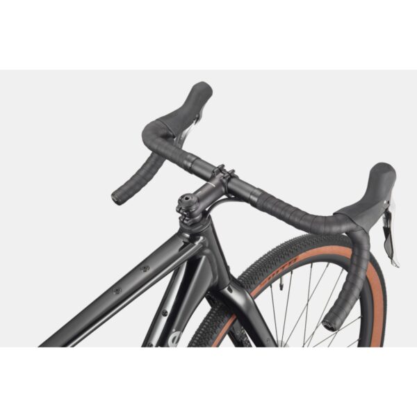Mustan Cannondale Topstone CAAD 2 CUES 1x gravel-pyörän ohjaamo