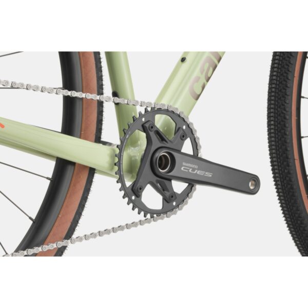 Vihreän Cannondale Topstone CAAD 2 CUES 1x gravel-pyörän keskiö