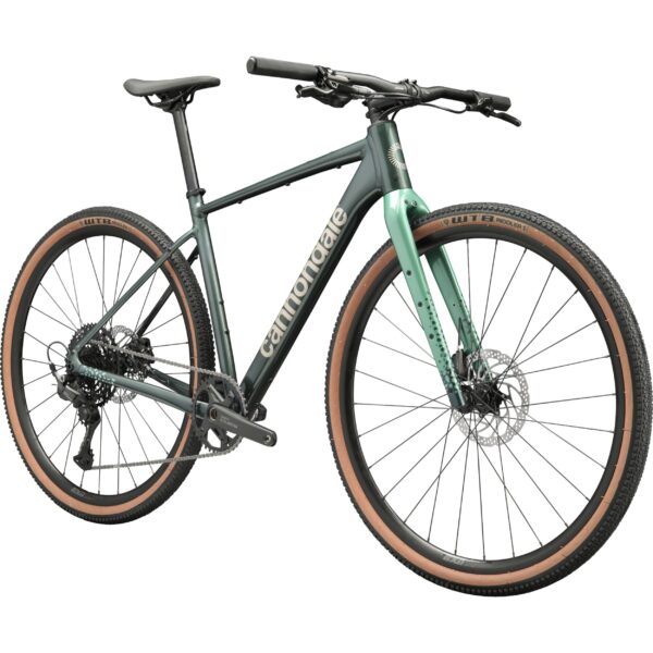 Cannondale Topstone CAAD 3 CUES Flat Bar gravel-pyörä etuviistosta kuvattuna